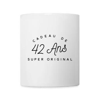 Cadeau 42 ans  - Mug blanc - blanc - Devant