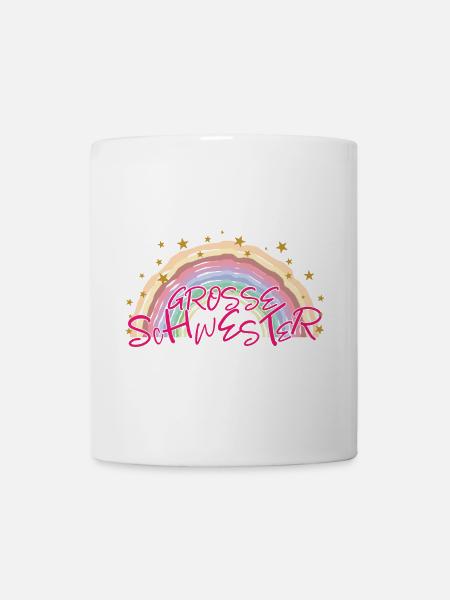 Grosse Schwester Familie Geburt - Tasse - Weiß