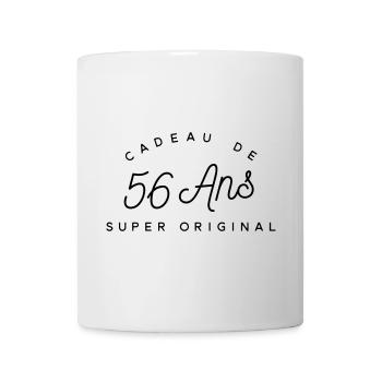 Cadeau 56 ans  - Mug blanc - blanc - Devant
