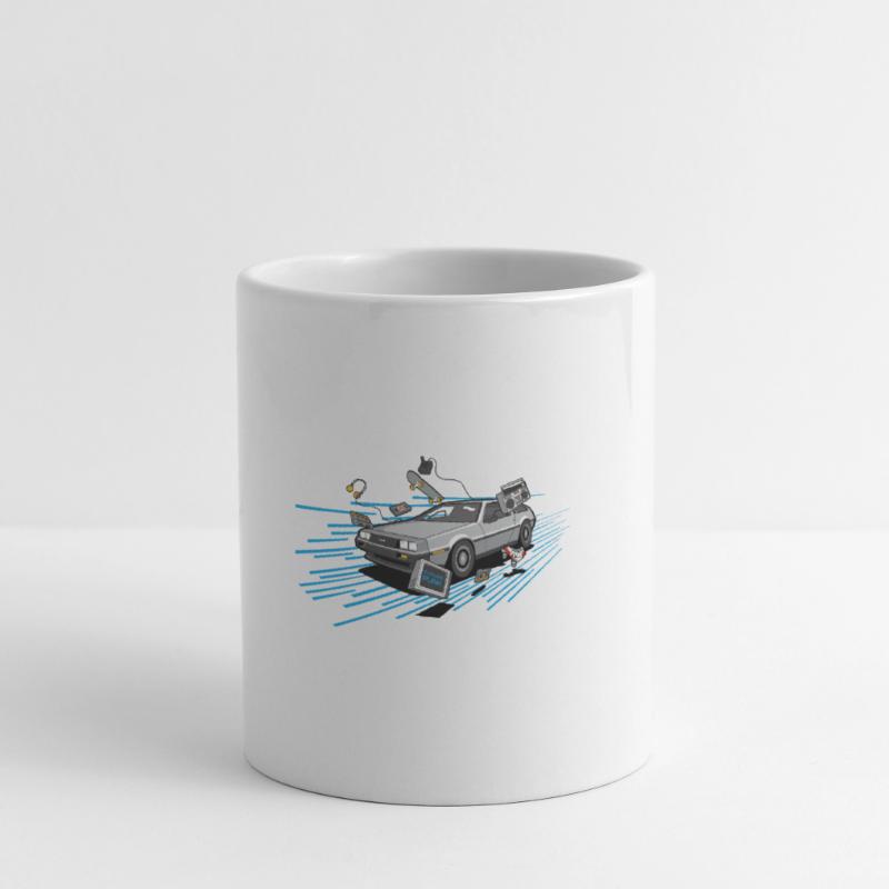 Delorean Oldtimer Youngtimer Retro Future blau 80s Tasse