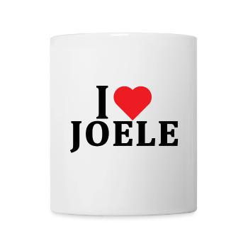 nom du t-shirt J’aime Joele idée cadeau t-shirt - Mug blanc - blanc - Devant