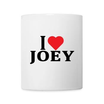 name t-shirt I love Joey t-shirt gift idea - Mug - white - Front