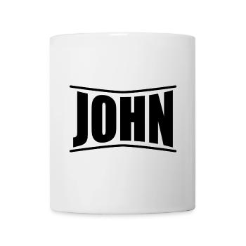 Name T-Shirt John T-Shirt Geschenkidee - Tasse - Weiß - Vorne