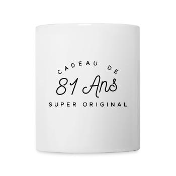 Cadeau 81 ans  - Mug blanc - blanc - Devant