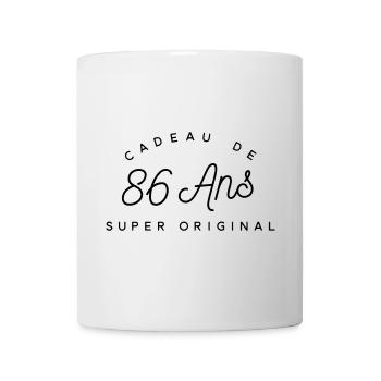 Cadeau 86 ans   - Mug blanc - blanc - Devant