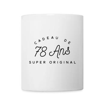 Cadeau 78 ans  - Mug blanc - blanc - Devant