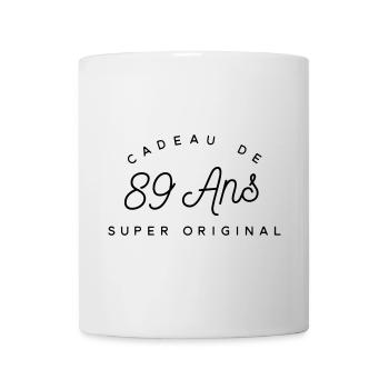 Cadeau 89 ans  - Mug blanc - blanc - Devant