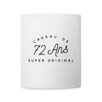 Cadeau 72 ans  - Mug blanc - blanc - Devant