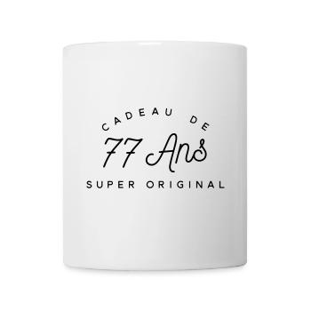 Cadeau 77 ans  - Mug blanc - blanc - Devant