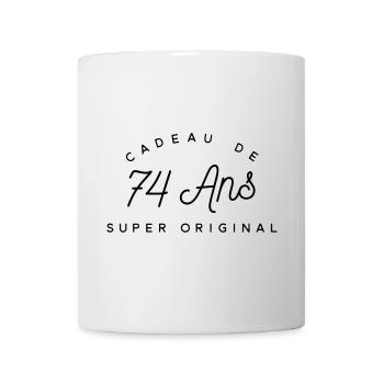 Cadeau 74 ans  - Mug blanc - blanc - Devant