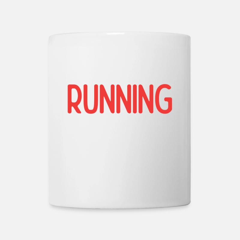 Laufen ist das, was ich tue - Tasse - Weiß