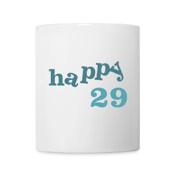 happy 29 - Tasse - Weiß - Vorne