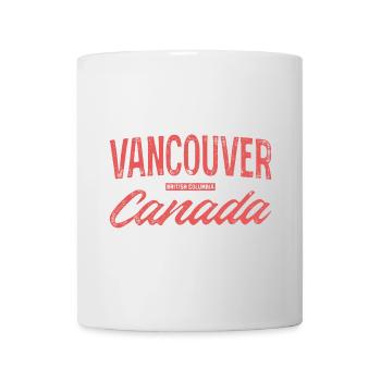 Vancouver, Canada, Vintage Print - Mug blanc - blanc - Devant