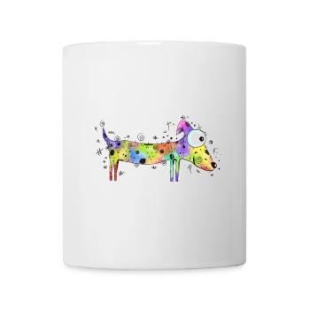 Colorful Dog - Dog Breed, Illustration - Mug - white - Front