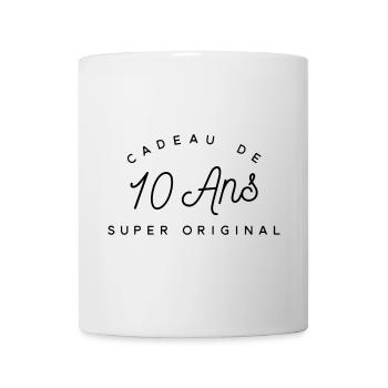 Cadeau 10 ans  - Mug blanc - blanc - Devant