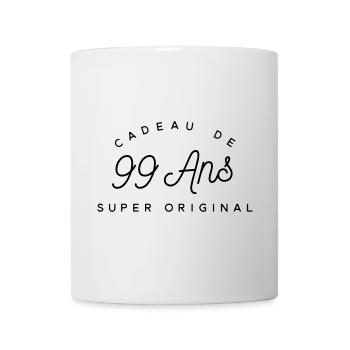 Cadeau 99 ans   - Mug blanc - blanc - Devant