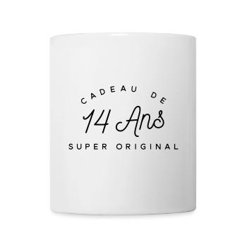 Cadeau 14 ans  - Mug blanc - blanc - Devant