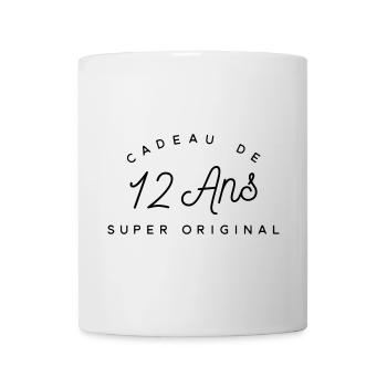 Cadeau 12 ans  - Mug blanc - blanc - Devant