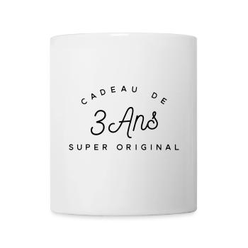 Cadeau 3 ans  - Mug blanc - blanc - Devant