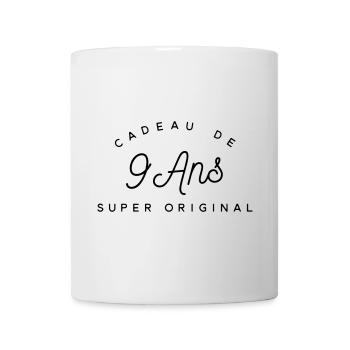 Cadeau 9 ans  - Mug blanc - blanc - Devant