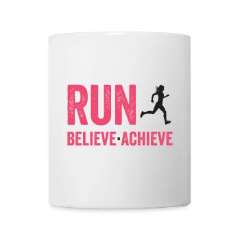 Marathon - Run. Believe. Achieve. - Mug - white - Front