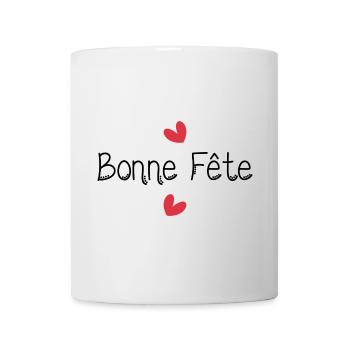 PAPA. FÊTE DES PÈRES. BONNE FÊTE PAPA. BONNE FÊTE - Mug blanc - blanc - Devant