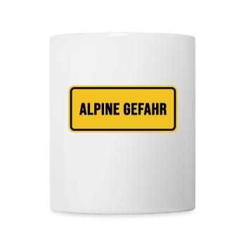 Mountain hike Alpine danger ridge walk bivouac - Mug - white - Front