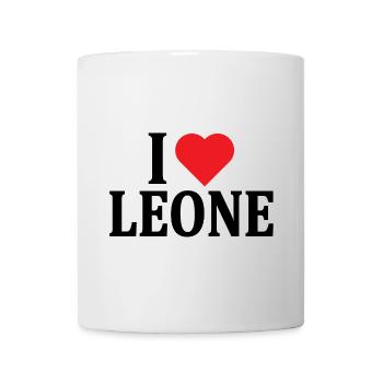 t-shirt name I love Lion t-shirt gift idea - Mug - white - Front