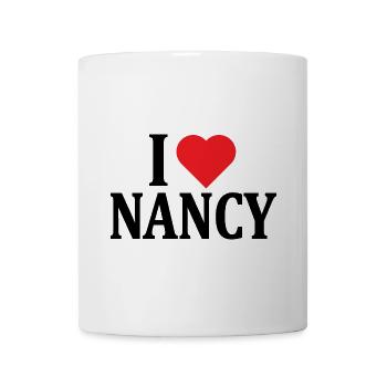 t-shirt name I love Nancy t-shirt gift idea - Mug - white - Front