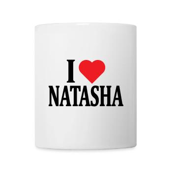 t-shirt name ich liebe Natasha t-shirt geschenkidee - Tasse - Weiß - Vorne