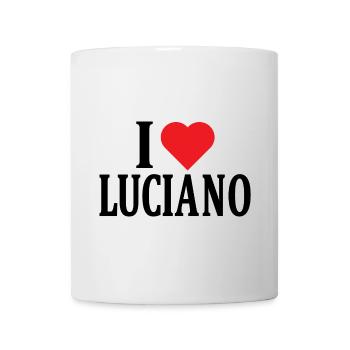 t-shirt name I love Luciano t-shirt gift idea - Mug - white - Front