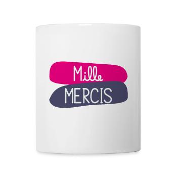MERCI. MAÎTRESSE. MAÎTRE. MERCI MAÎTRESSE - Mug blanc - blanc - Devant