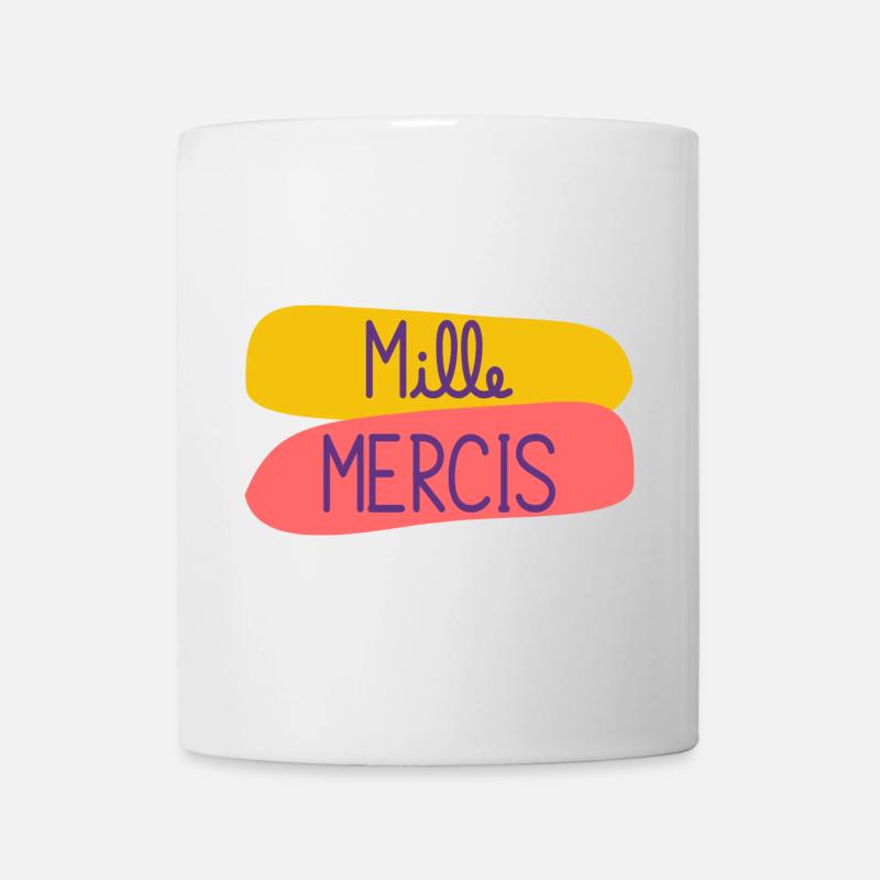 MERCI. MAÎTRESSE. MAÎTRE. MERCI MAÎTRESSE. CADEAU - Mug blanc - blanc