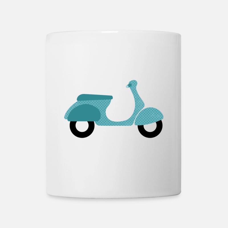 Roller Dots Punkte Italien Sommer Retro Vintage - Tasse - Weiß