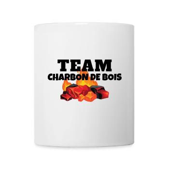 BBQ, king of barbecue, charcoal team - Mug - white - Front