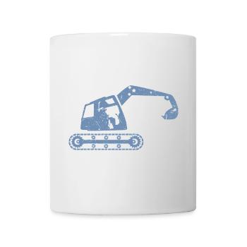 Excavatrices, opérateurs d’excavatrices, opérateurs d’équipement de construction – - Mug blanc - blanc - Devant