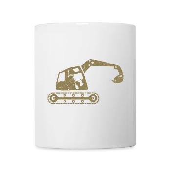 Excavatrices, opérateurs d’excavatrices, opérateurs d’équipement de construction – - Mug blanc - blanc - Devant