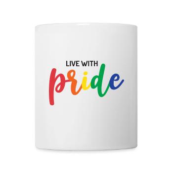 Live With Pride - Mug - white - Front