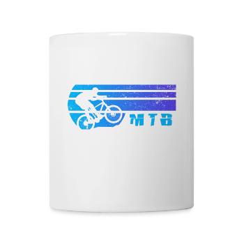 MTB bicycle chain mountain biker bicycle jersey bike - Mug - white - Front