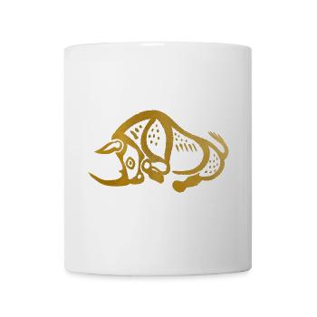 Glyphe "Nashorn" - Tasse - Weiß - Vorne