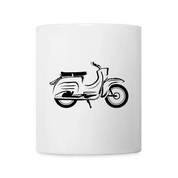 Simson Schwalbe Fans Friends icône icône logo - Mug blanc - blanc - Devant
