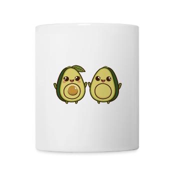 Animiertes niedliches Avocado-Duo - Tasse - Weiß - Vorne