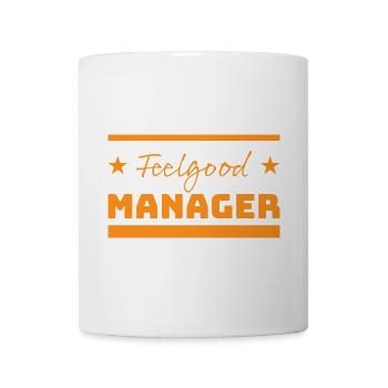 Tshirt Feelgood Manager Stars orange - Mug - white - Front