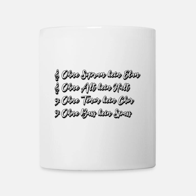 SATB Chor Spruch - Tasse - Weiß