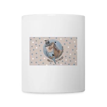 Endlich KITAKIND Pferd mit Schultüte BLAU - Tasse - Weiß - Vorne