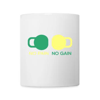 Calisthenics Gym "Pain-Gain" Muscle Fit - Mug - white - Front