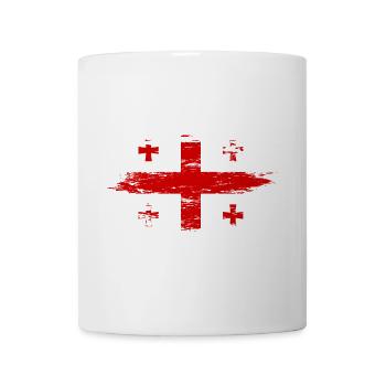 Georgien Flagge used - Tasse - Weiß - Vorne