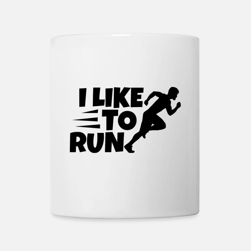 Ich laufe gerne - Tasse - Weiß