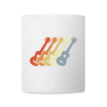 Vintage Ukulele Zeichnung - Tasse - Weiß - Vorne