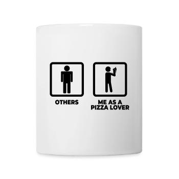 Pizza stick figures - Mug - white - Front